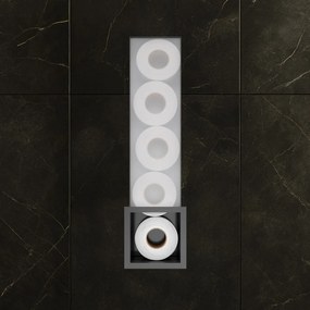 Hotbath &More inbouw reserverolhouder zwart geborsteld PVD