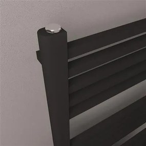 Eastbrook Rion handdoekradiator 60x80cm 478W zwart mat