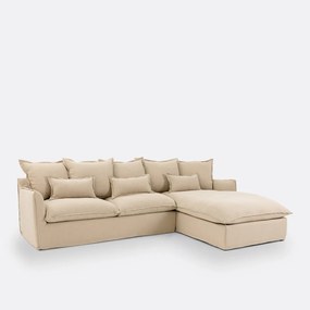 Hoes voor hoekbank in dik linnen, Odna