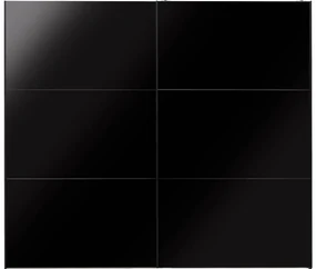 Goossens Kledingkast Easy Storage Sdk, 253 cm breed, 220 cm hoog, 2x 3 paneel glas schuifdeuren
