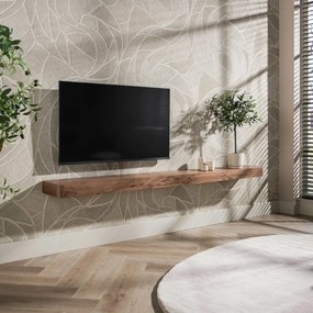 Wandplank Van Acaciahout 200cm - 200x25x8cm.