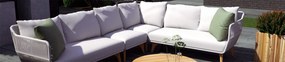 4 Seasons Outdoor Zucca salontafel Ø 90 cm * SALE *  Loungetafel    houtkleur weerbestendig