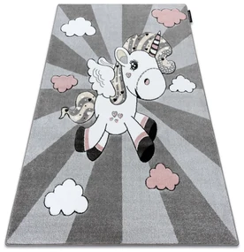 Tapijt PETIT UNICORN EENHOORN  grijskleuring