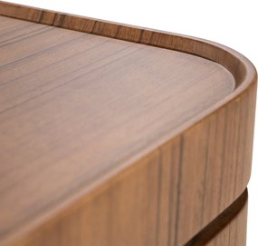 Design Salontafel Walnoot - 122 X 122cm.