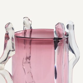 Handgeblazen glazen vaas, hoogte 26 cm, MALTINTO