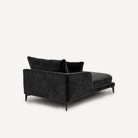 Longchair van fluweelmix, MODERNISTE, ontwerp Emmanuel Gallina