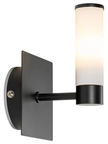 Moderne badkamer wandlamp zwart IP44 - Bath Modern G9 IP44 vierkant Lamp