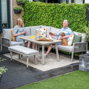 Novi Teun lounge dining set 4-delig - zand