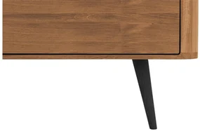 Goossens Tv Dressoir Bjarte, 2 deuren 1 lade 1 open vak 42 cm diep 180 cm breed