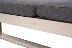 Lifestyle Garden Furniture Massimo Ligbed Met Kussen Loft/dark Grey Aluminium Taupe