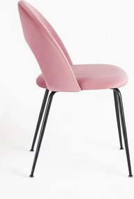 Dawa Zwart Fluwelen Stoel