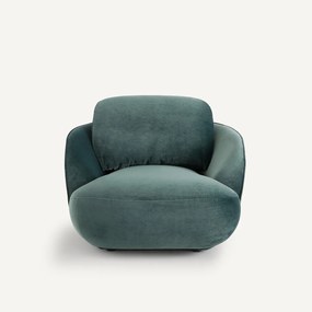 XL fluwelen fauteuil, Alpine