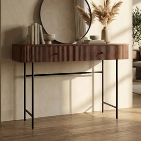 Sidetable Ribbel Hout 120 Cm - 120 X 35cm.