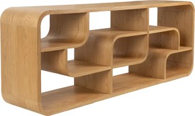 Zuiver Seven Open Kast Roomdivider Eikenhout - 60x35x160cm.