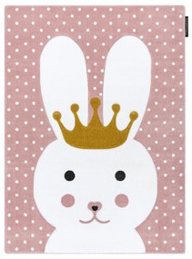 Tapijt PETIT BUNNY KONIJNTJE  KONIJN rozekleuring