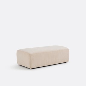 XL poef, fijn geribbeld fluweel, Liora