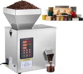 VEVOR Poederdoseermachine, Deeltjesdispenser, Poedervuller, Automatisch 1-99,9 g, Intelligent Wegen & Vullen, Roestvrijstalen Constructie, Hoge Nauwkeurigheid, Ideaal voor Noten, Zaden, Koffiebonen, Granen, Meel