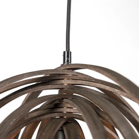 Eettafel / Eetkamer Design ronde hanglamp bruin hout - Arrange Design E27 Binnenverlichting Lamp