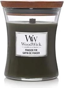 WoodWick geurkaars - Medium Hourglass - Frasier Fir
