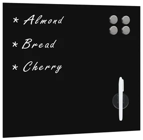 vidaXL Magneetbord voor aan de wand 60x60 cm glas