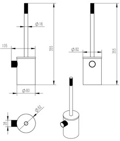 Best Design High End toiletborstelhouder chroom