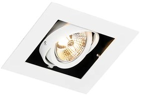 Moderne inbouwspot wit verstelbaar - Oneon 70 Modern GU10 vierkant Binnenverlichting Lamp