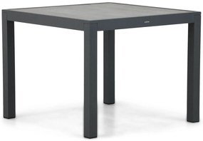 Dining Tuintafel vierkant 95 x 95 cm Aluminium Grijs Residence