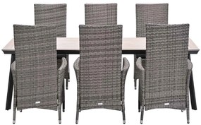 Garden Impressions Nice tuinset 7-delig - Penedo tuintafel 230x100 cm