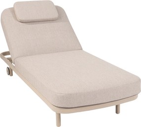 4 Seasons Milano sunbed latte with cushion and headrest