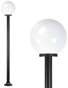 Globe 150r Tuinlamp opaal Ø30cm Tuinverlichting Zwart E27
