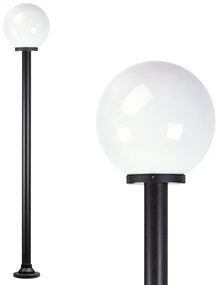 Globe 150r Tuinlamp opaal Ø30cm Tuinverlichting Zwart E27