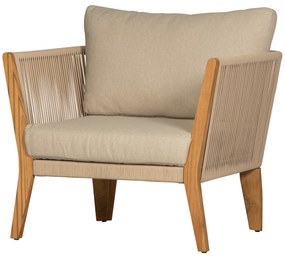 Exotan San Remo - Loungestoel - Teak - Zand - Exotan
