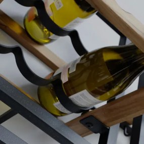 DTP Home Shelfmate & Winemate Natural 7-delig Wijn-wandrek 130x115cm - 130x25x115cm.