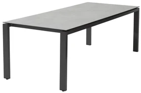 4 Seasons Outdoor Goa tafel met HPL tafelblad light grey 160 x 95 cm * SALE * Tuintafel antraciet weerbestendig