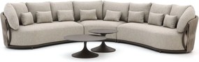 Hoek loungeset SUNS | 5 personen | Loungeset Beige | Hoekbank Aluminium | Kees Smit Tuinmeubelen