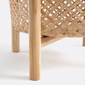 Bloempot op poot in bamboeØ40 cm, Bambu