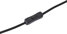 Moderne tafellamp hout met mat grijs glas - Umbra