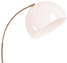 Moderne booglamp koper met witte kap - Arc Basic Landelijk / Rustiek, Modern E27 rond Binnenverlichting Lamp