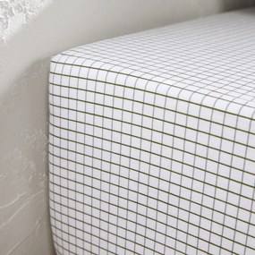 Hoeslaken in flanel, omslag 30 cm, St Lary.