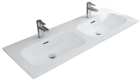 Saniclear Gera keramische wastafel 120cm met kraangaten
