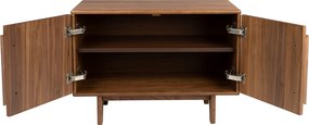 Zuiver Groove Design Dressoir Walnoot 2 Deurs 82 Cm - 82x40x58cm.