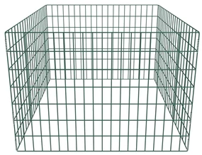vidaXL Compostbak vierkant 100x100x70 cm mesh