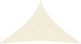 vidaXL Zonnezeil 160 g/m² 3x3x4,2 m HDPE crèmekleurig