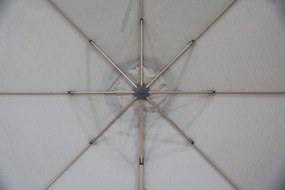 Zweefparasol  3.5m S2 Excellent (incl. voet + hoes) Grijs-antraciet Camello Luna