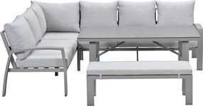 Garden Impressions Cameron lounge dining set 4-delig links - valley sand