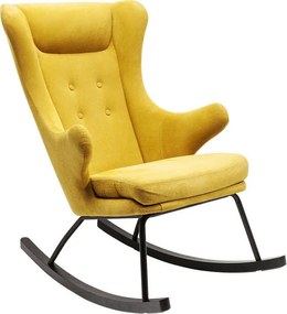 Kare Design Fjord Eigenzinnige Gele Schommelstoel