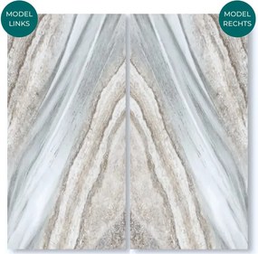 Marmer Glans Bookmatch Paneel R 260x122x0,3cm