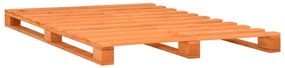 vidaXL Bedframe pallet massief grenenhout bruin 180x200 cm