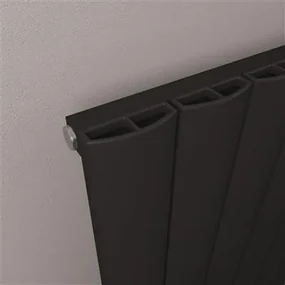 Eastbrook Tordino radiator 45x60cm aluminium 520W zwart mat