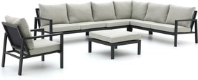 + 15% kassakorting | Hoek loungeset Manifesto | 7 personen | Loungeset Grijs | Hoekbank Aluminium | 324x246cm | Kees Smit Tuinmeubelen